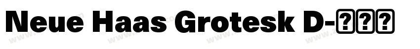 Neue Haas Grotesk D字体转换